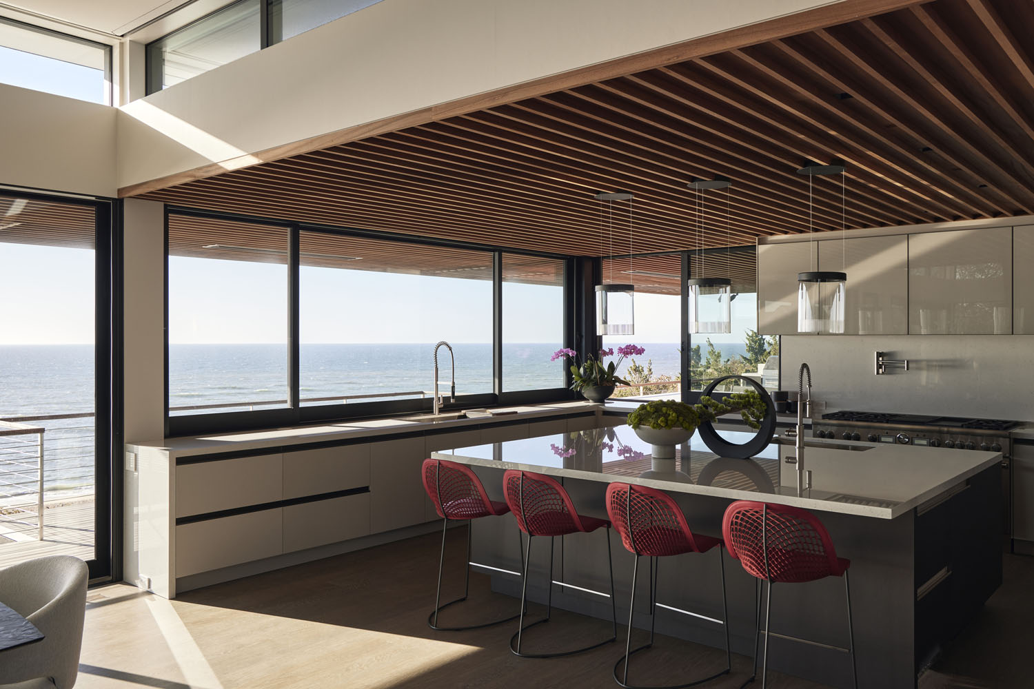 Photo of construction by Ronald Webb Builder.